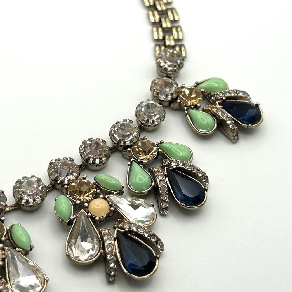 Beautiful Multi Crystal Stone Statement Necklace … - image 4